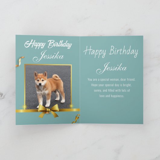 Grappige hond verjaardagskaarten kaart (Binnen)