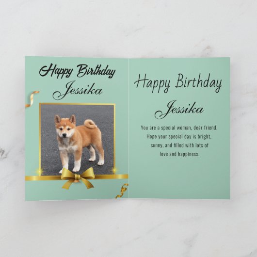 Grappige hond verjaardagskaarten kaart (Binnen)