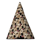 Grappige Hond Verjaardagspartij Custom Gezicht Fot Feesthoedjes (Rechts)