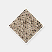 Grappige Hond Verjaardagspartij Custom Gezicht Fot Servet (Hoek)