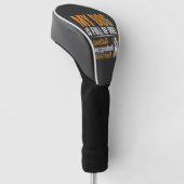 Grappige Hond Vol Met Stier Ontwerp Golfheadcover (Schuin)