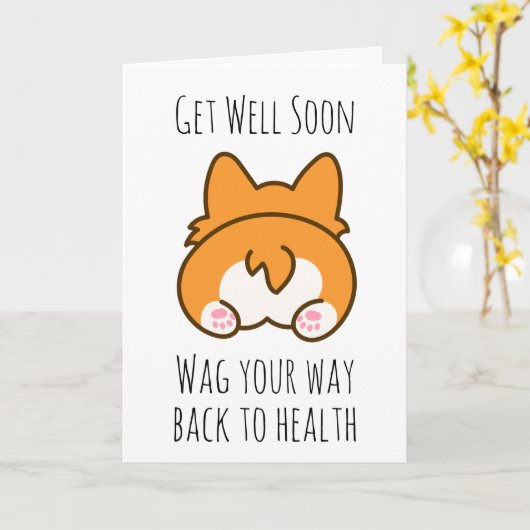 Grappige hond wordt snel goed kaarten (Gele Bloem)