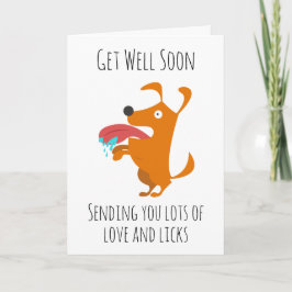 Grappige hond wordt snel goed kaarten