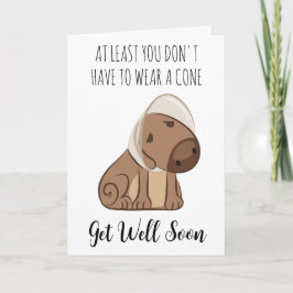 Grappige hond wordt snel goed kaarten