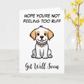 Grappige hond wordt snel goed kaarten (Gele Bloem)