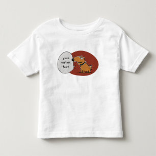 grappige hond zegt iets cartoon kinder shirts