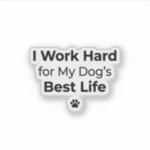 Grappige Honden Citaat Sticker (Voorkant)