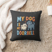 Grappige Honden Deurbel Huisdier Liefhebber Kussen (Deken)
