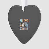 Grappige Honden Deurbel Huisdierliefhebber Ornament (voorkant)