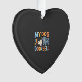 Grappige Honden Deurbel Huisdierliefhebber Ornament (voorkant)