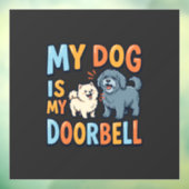 Grappige Honden Deurbel Huisdierliefhebber Raamsticker (Vel 3)