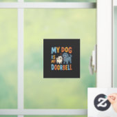Grappige Honden Deurbel Huisdierliefhebber Raamsticker (Huis)
