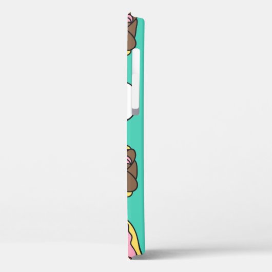 Grappige honden, donuts, koffie patroon. Case-Mate iPhone case (Achterkant / Links)