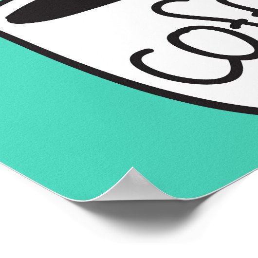 Grappige honden, donuts, koffie patroon. poster (Hoek)