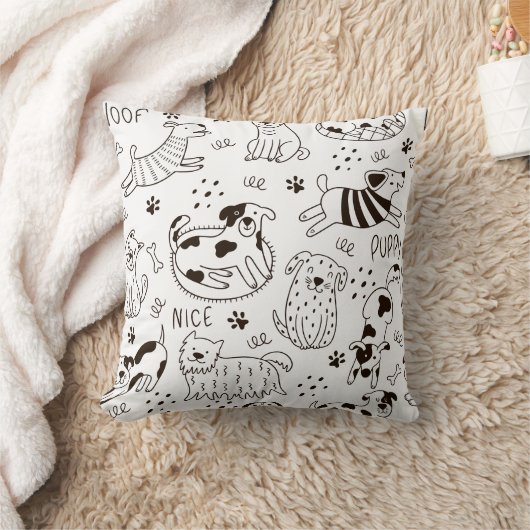 Grappige Honden doodle Kussen (Deken)