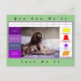 Grappige honden educatief spel briefkaart