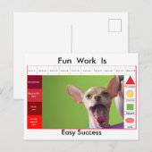 Grappige honden educatief spel briefkaart (Voorkant / Achterkant)