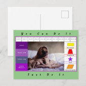 Grappige honden educatieve game briefkaart (Voorkant / Achterkant)