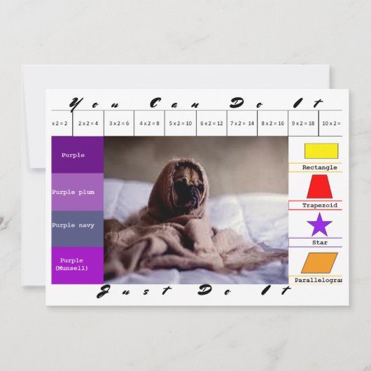 Grappige honden educatieve game kaart (Voorkant)