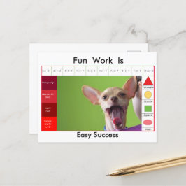 Grappige honden educatieve spel briefkaart