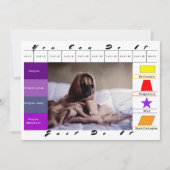 Grappige honden educatieve spel kaart (Voorkant)