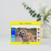 Grappige honden educatieve spellen briefkaart (Staand voorkant)