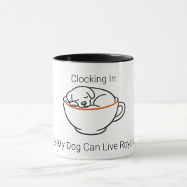 Grappige Honden Eigenaar Inklokken Koffiemok - Aan Mok