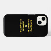 Grappige honden en koekjes grap iPhone hoesje (Achterkant horizontaal)