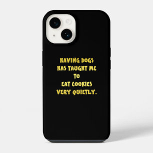 Grappige honden en koekjes grap iPhone 14 hoesje