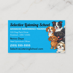 Grappige Honden Grappige Cadeau / Humor Selectie Contactkaartje