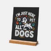 Grappige Honden Huisdier Liefhebber Vector Acryl Bord (Hoek)