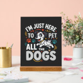 Grappige Honden Huisdier Liefhebber Vector Acryl Bord (Huwelijk)