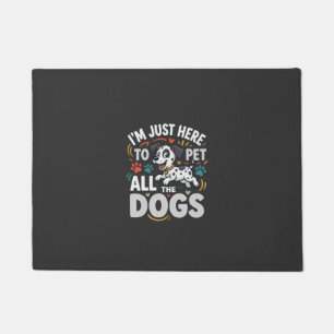 Grappige Honden Huisdier Liefhebber Vector Deurmat