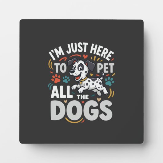 Grappige Honden Huisdier Liefhebber Vector Fotoplaat (Voorkant)