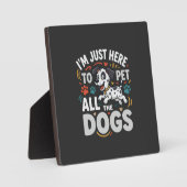 Grappige Honden Huisdier Liefhebber Vector Fotoplaat (Voorkant)
