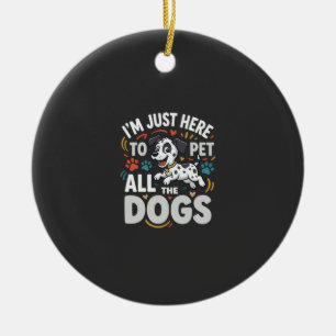Grappige Honden Huisdier Liefhebber Vector Keramisch Ornament
