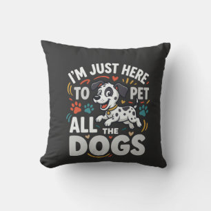 Grappige Honden Huisdier Liefhebber Vector Kussen