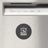 Grappige Honden Huisdier Liefhebber Vector Magneet (Insitu (Vaatwasser))