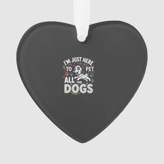 Grappige Honden Huisdier Liefhebber Vector Ornament (voorkant)
