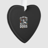 Grappige Honden Huisdier Liefhebber Vector Ornament (voorkant)