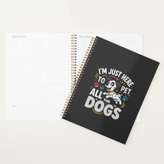 Grappige Honden Huisdier Liefhebber Vector Planner (Display)