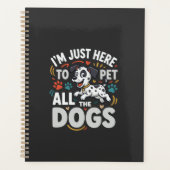 Grappige Honden Huisdier Liefhebber Vector Planner (Voorkant)