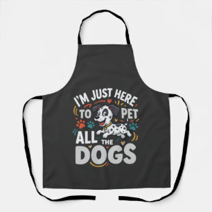 Grappige Honden Huisdier Liefhebber Vector Schort