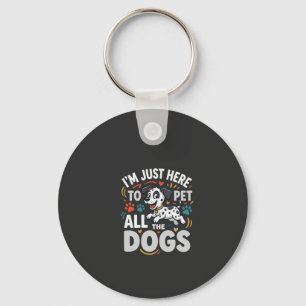 Grappige Honden Huisdier Liefhebber Vector Sleutelhanger
