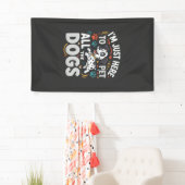 Grappige Honden Huisdier Liefhebber Vector Spandoek (Insitu)