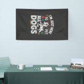 Grappige Honden Huisdier Liefhebber Vector Spandoek (Beurs)