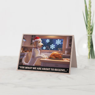 Grappige honden kerstkaart kaart