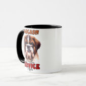 Grappige Honden Koffiemok - Grappig Hond Geschenk Mok (Voorkant links)