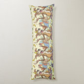 Grappige honden kunst body kussen – Whimsical woon (Achterkant (Verticaal))