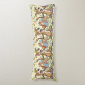 Grappige honden kunst body kussen – Whimsical woon (Voorkant Verticaal)